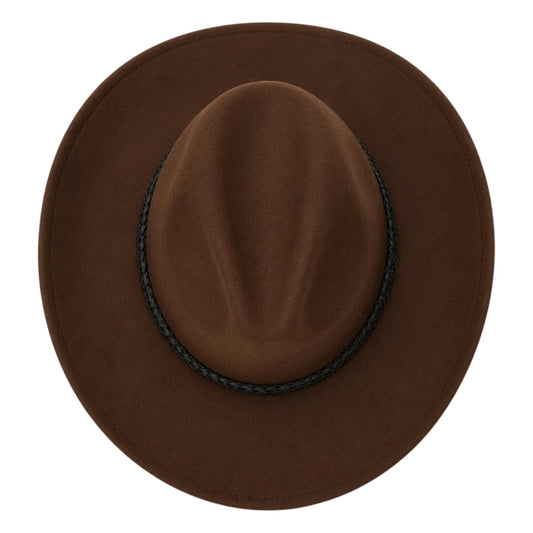 Texas Hats Brown Wool Felt Cowboy Hat – Unisex Western Hat