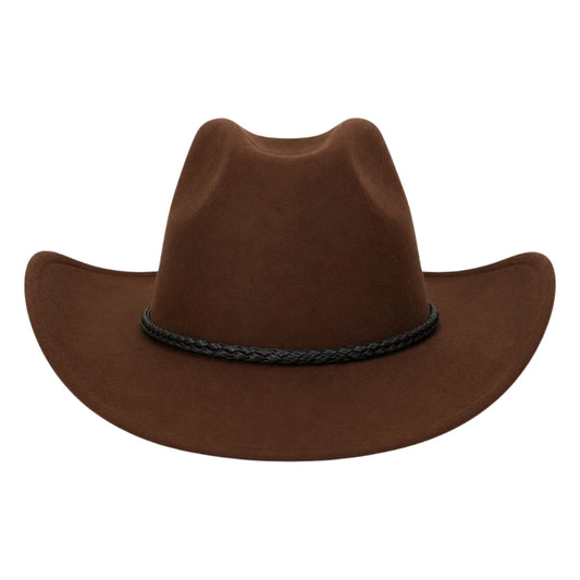 Texas Hats Brown Wool Felt Cowboy Hat – Unisex Western Hat
