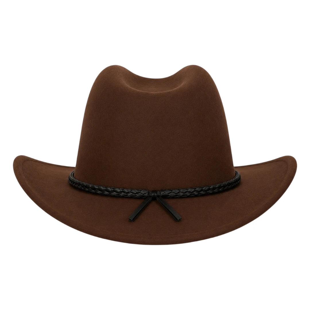 Texas Hats Brown Wool Felt Cowboy Hat – Unisex Western Hat