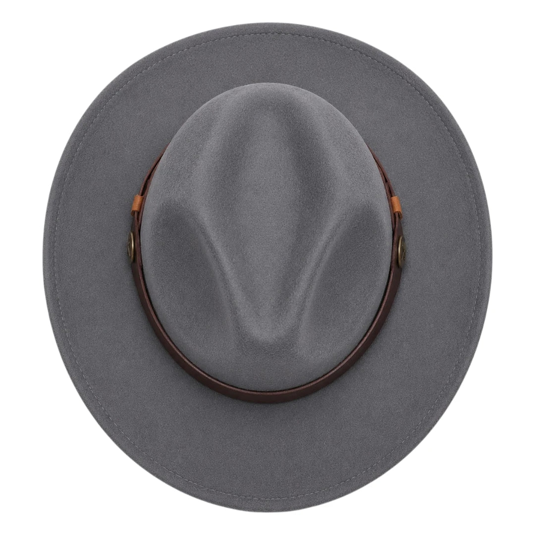 Texas Hats Premium Gray Wool Felt Western Cowboy Hat