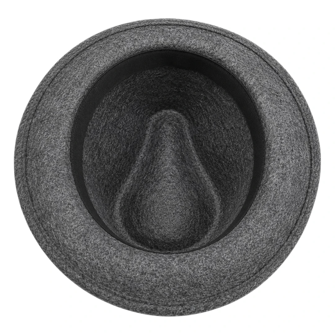 Texas Hats Gray Wool Felt Trilby Fedora Hat