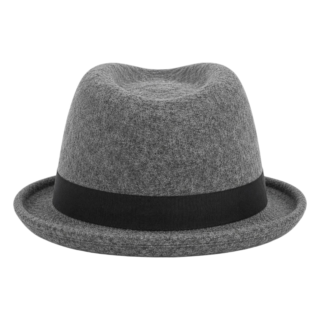 Texas Hats Gray Wool Felt Trilby Fedora Hat